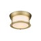 Z-Lite Sonna 2 Light Flush Mount, Heritage Brass & Matte Opal 2011F10-HBR - alternate 2
